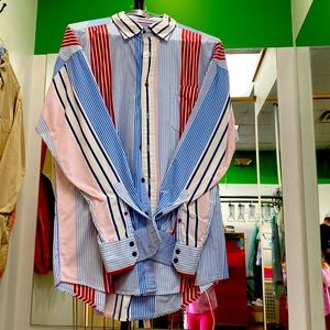 Tommy Hilfiger red, white and blue men’s long sleeved shirt